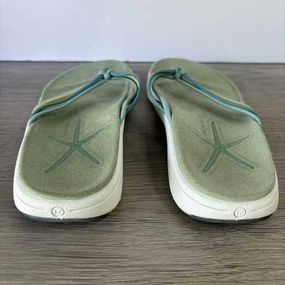 Merrell Kai Women's Turquoise Themed Knot Multi-Strap Thong sandals, Size 6 - Picture 6 of 9